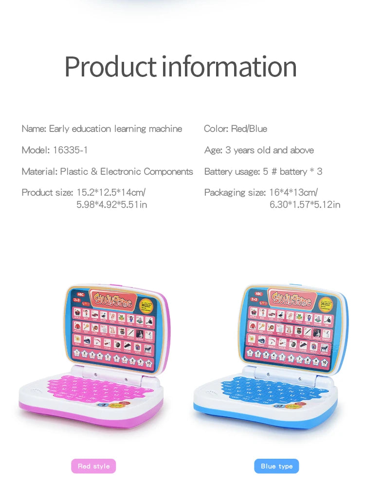 English Learning Laptop Educational Toy for Kids