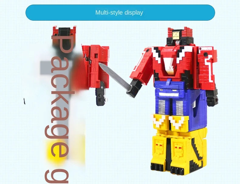 Math Cube Transformation Robot Toy