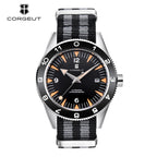 41MM Sapphire Glass 100m Waterproof Japan  Automatic Luminous Mens Watch Nylon Strap