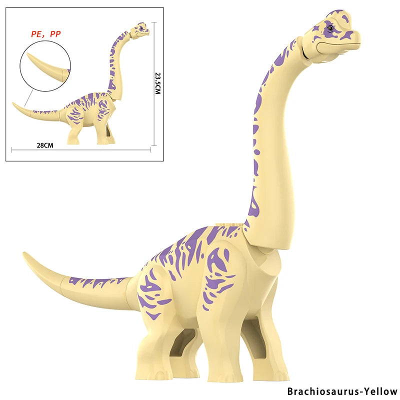 Jurassic Spinosaurus Movable Building Block Dinosaur Model