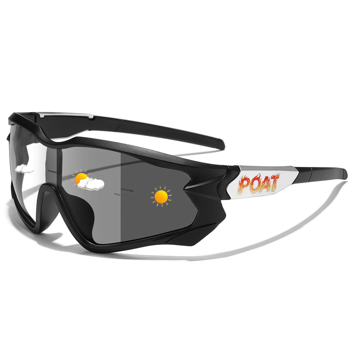 Photochromic UV400 Motorcycle Sports Sunglasses for Men & Women