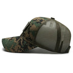 American Flag Camouflage Mesh Baseball Cap for Outdoor Adventures