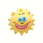 Ball Shaped Latex Puppy Dog Toy - Interactive Chew Toy for Small & Medium Dogs, Playtime & Mental Stimulation, Spiky Dog Ball