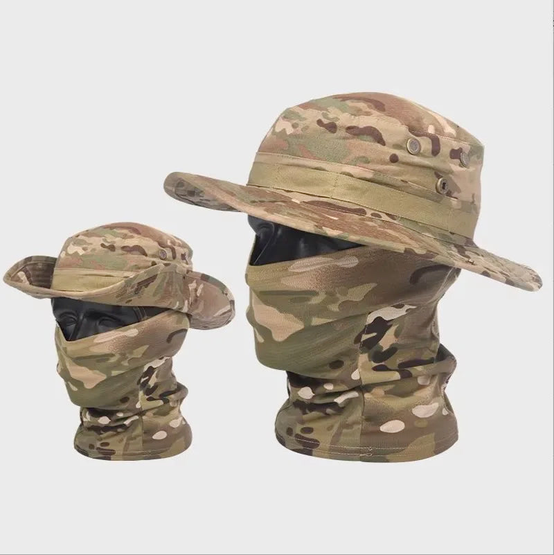 Camouflage Boonie Outdoor Hunting Hat with Wide Brim Protection