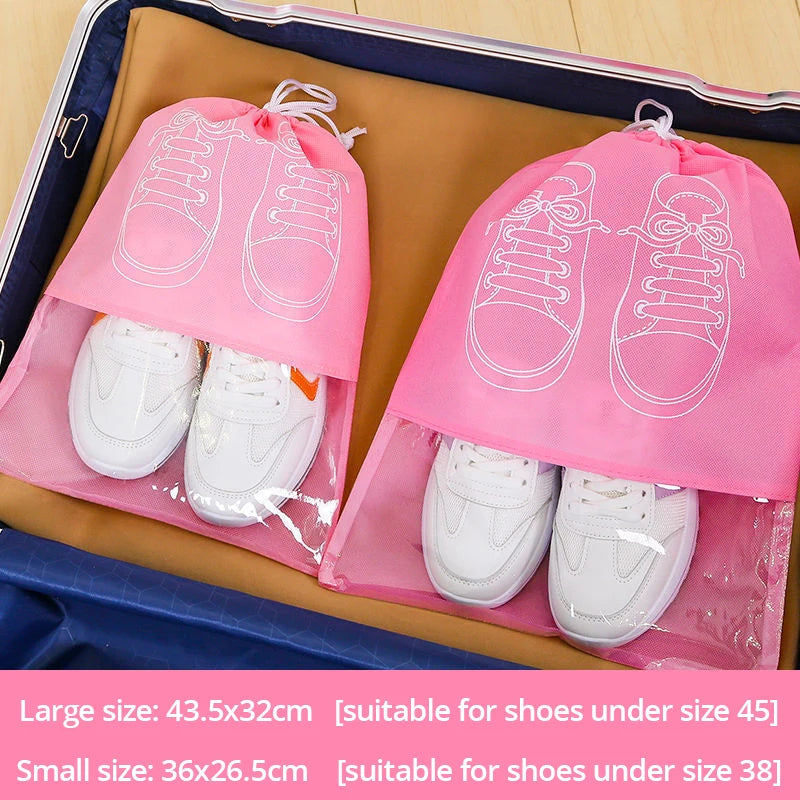 5PCS Waterproof Shoe Storage Bag Set Large Capacity Travel Organizer Pouch