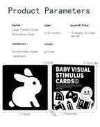 Baby Visual Stimulation Montessori High Contrast Flash Cards