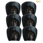 2/4pcs Halloween Scary Reaper Lady Print Car Headrest Covers Horror Style Vehicle Seat Head Cover Halloween Party Car Decoration