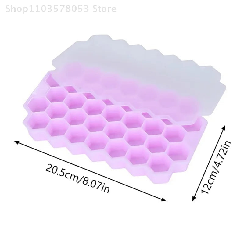37 Grid Silicone Meatball Mold with Lid for Rice and Fish Balls