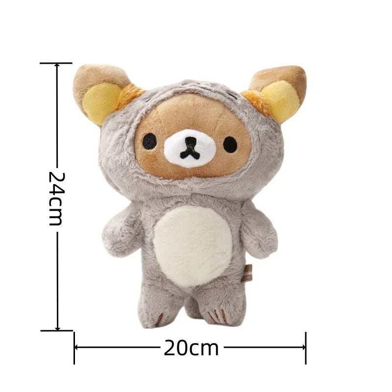 Anime Rilakkuma Cartoon Plush Doll Soft Bear Toys Kawaii Room Decor Teddy Bear Plushies Cute Couple Bear Xmas Gifts For Girls