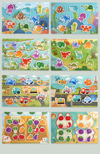 Montessori Busy Book for Kids Interactive Learning Activity Book