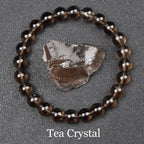 Natural Golden Obsidian Stone Beads Bracelet Men Women Golden Light Rainbow Obsidian Raw Stone Round Bead Natural Energy Jewelry