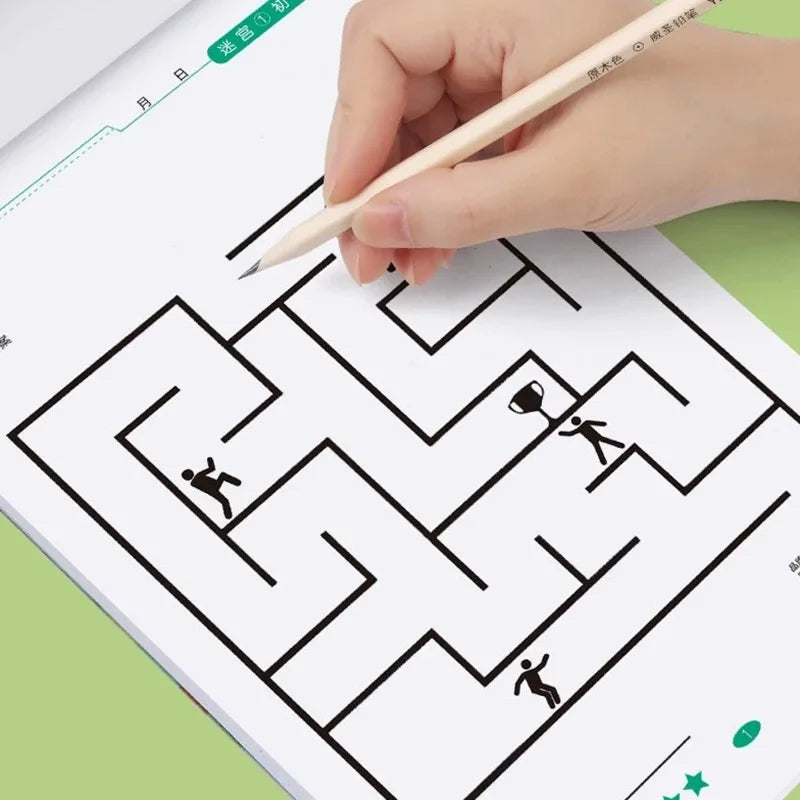 Children's Concentration Maze Training Book for Learning and Brain Development