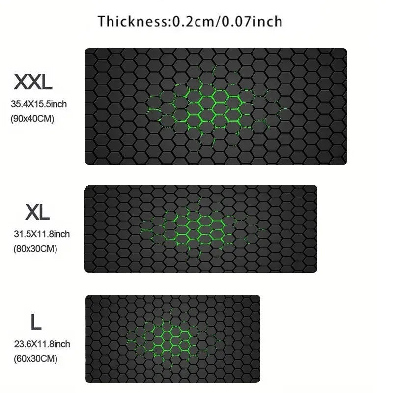 Hexagon XXL Gaming Mouse Pad Desk Mat Non Slip Waterproof