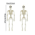 40cm Human Shape Bones Posable Skeleton,Haunted House Horror Props,Halloween Skull Skeleton Party Home Decorations DIY Supplies