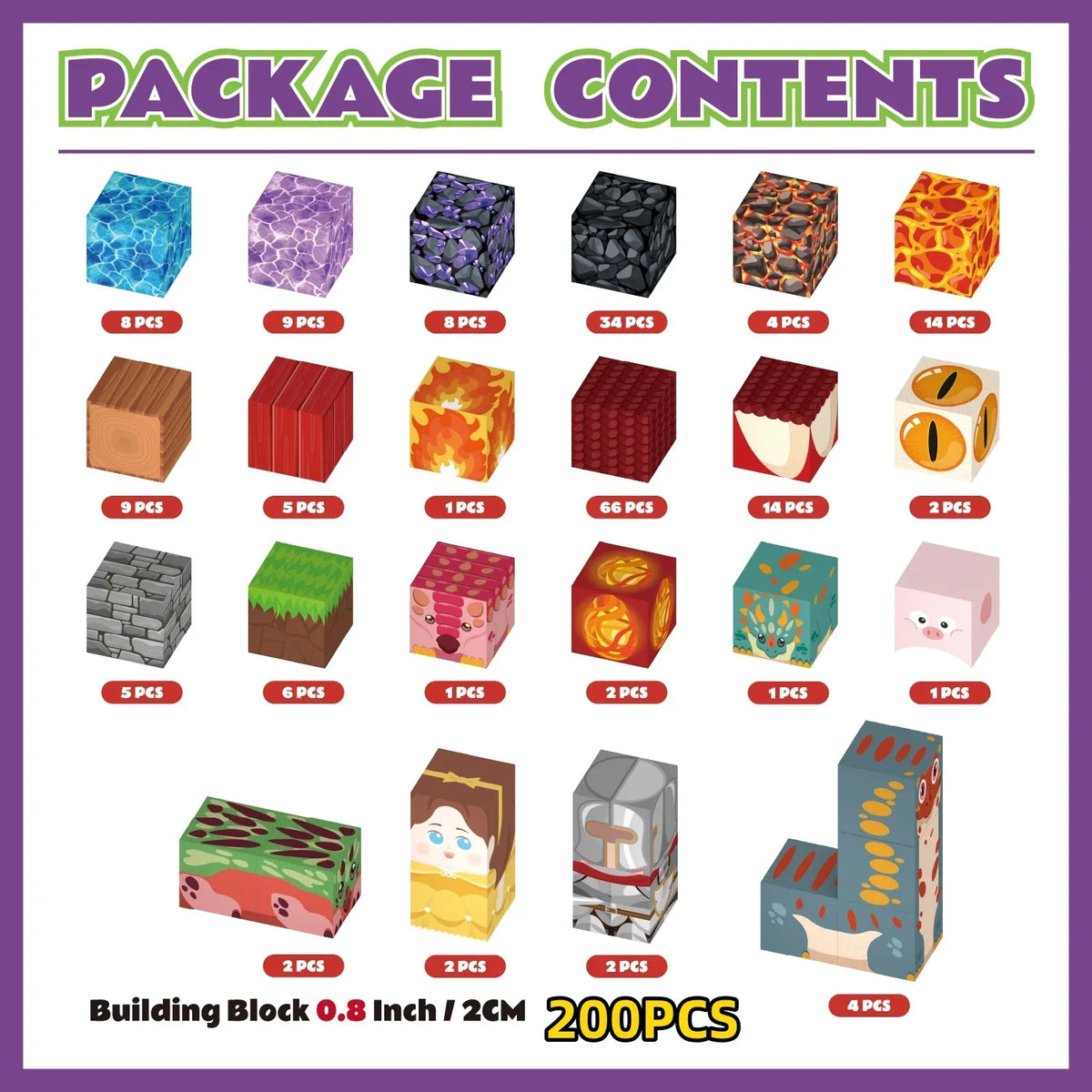 Funxinee Dinosaur Theme Park Magnetic Blocks STEM Building Set