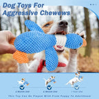 Interactive Plush Squeaky Dog Toy for Aggressive Chewers Play