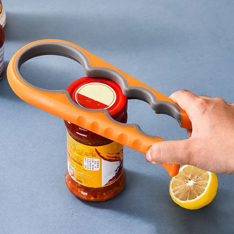 4-in-1 Jar Opener – Multi Function Lid, Bottle & Can Opener