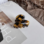 Mini Heart Acetate Hair Claw Clip for Women & Girls