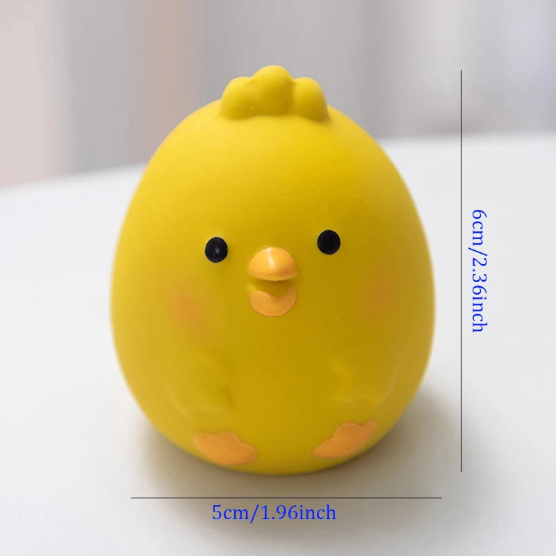 Rubber Squeaky Chicken Dog Toy for Interactive Chewing and Play