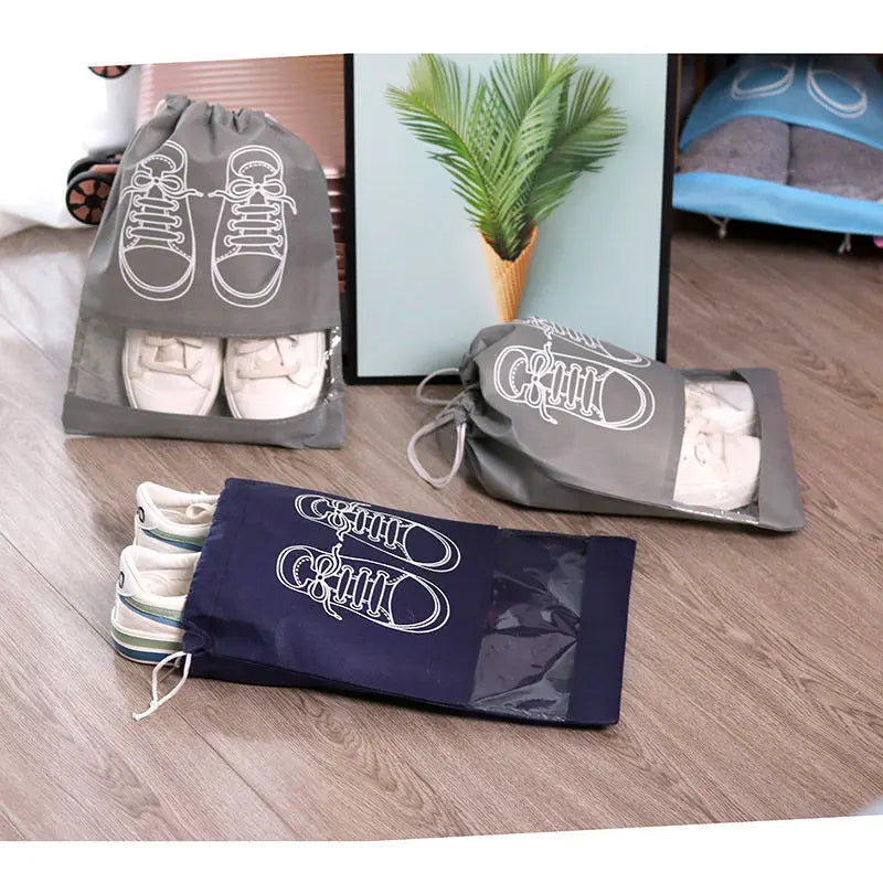 5PCS Waterproof Shoe Storage Bag Set Large Capacity Travel Organizer Pouch