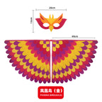 Kids Bird Cosplay Costume Wings Cape with Mask – Animal Outfit