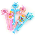 Magic Wand Girl Princess Flash Wand Glowing Sound Effect Fantasy Fairy Stick Cartoon Flash Wand Children's Toys Birthday Gift