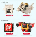 Math Cube Transformation Robot Toy