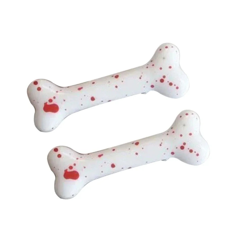 Cartoon Bone Hair Clip Dog Bone Hair Pins Hair Clamps Y2K Hair Accessories for Girls Women Halloween Costume