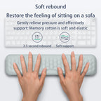 Keyboard Mouse Wrist Rest Pad Memory Foam Hand Rest Support Support Ergonomic Wrist Cushion Pad Memory Foam For Notebook Laptops