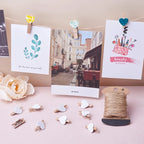 50pcs/pack Heart Clothespins Wooden Photo Paper Peg Pin Craft Clips for Paper Photo Display Hanging Home Party Wedding Decor