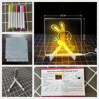 LED Drawing Board for Kids – Light Up Erasable Memo Board