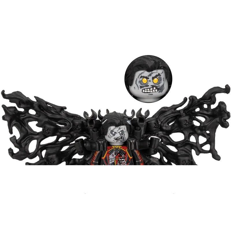 Novel Horrible Movie Halloween Pumpkin Witch Nun Vampire Zombies Building Blocks Mini Action Figure Toys