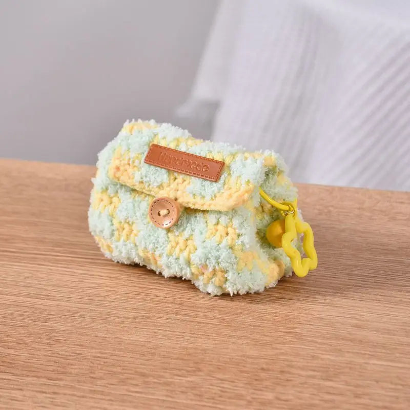Cute Crochet Mini Coin Bag Keychain Storage Charm