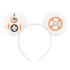 2026 Festival Party Cosplay Mouse Ears Headband 3.3" Ears Glitter Hairband For Boys Girls DIY Cartoon Hair Accessories
