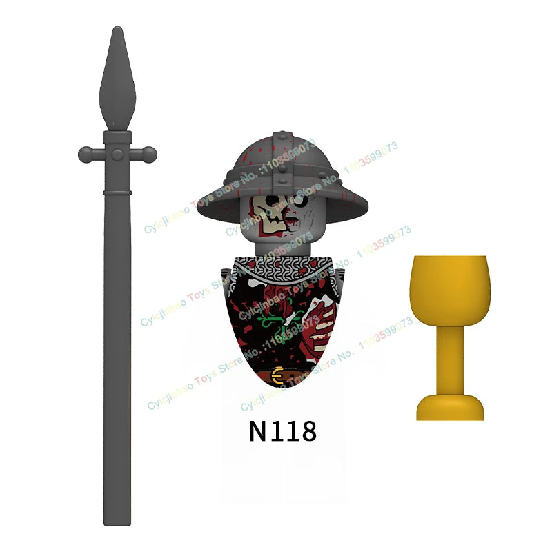 WM6075 WM6101 WM6102 Horror Movie Action Figure Building Blocks Halloween Series Character Accessories Model Brick Toys For Kids