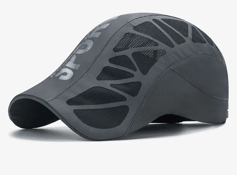 Quick Dry Mesh Flat Ivy Cap for Golf Driving and Outdoor Comfort