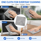 Soft Lint-Free Microfiber Cleaning Cloths, Reusable Cleaning Cloths for Car Interior Glass Kitchen Home - 5/10/20/50 Pcs