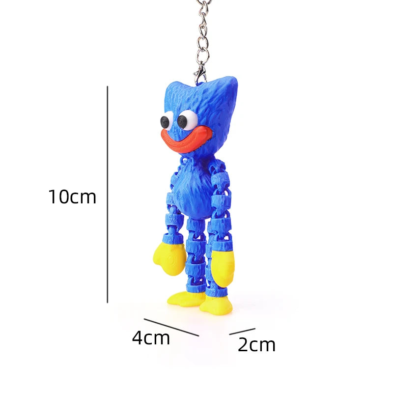 3D Printed Horror Monster Action Figure Movable Joints Desktop Ornament Stress Relief Toy Gift for Game Fans