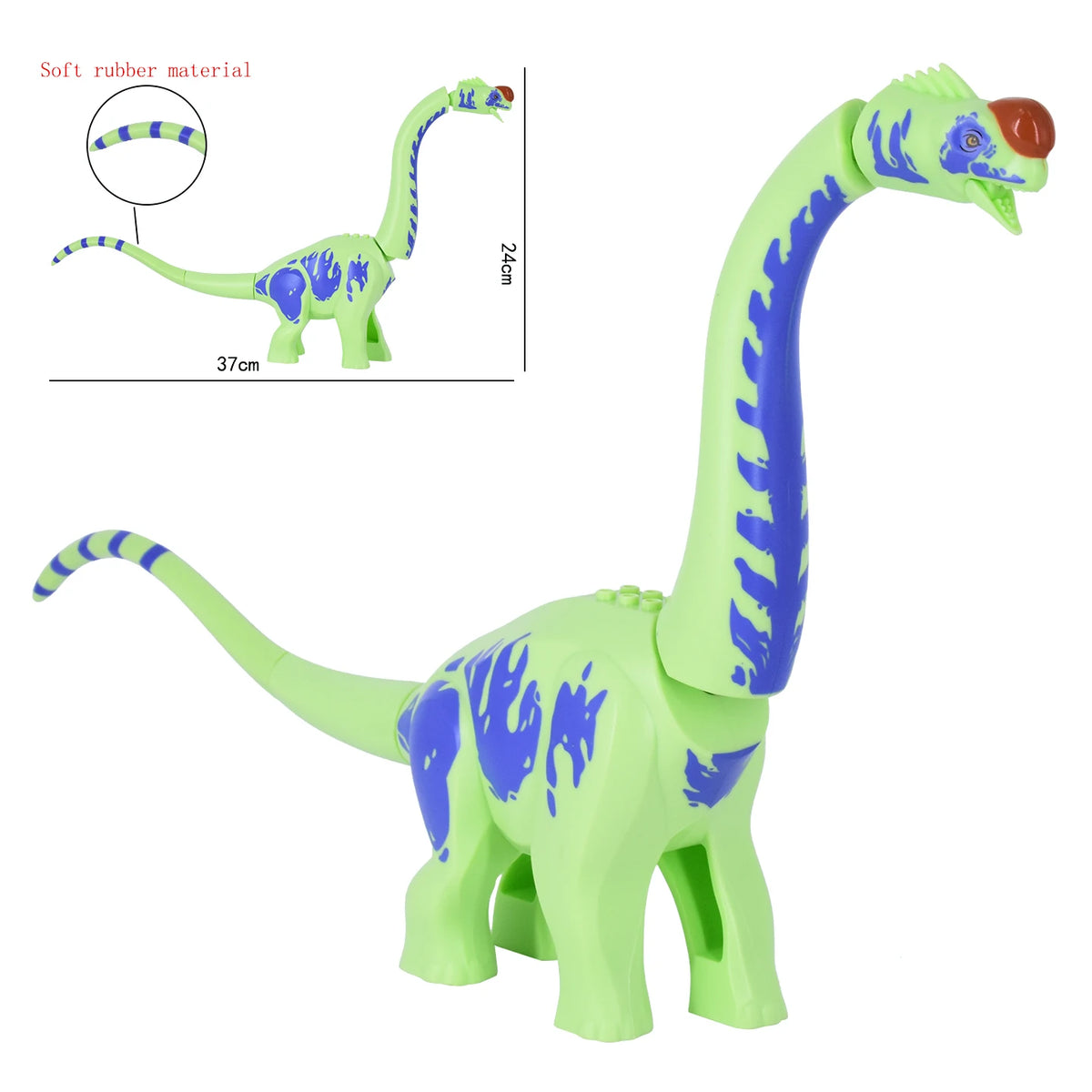 Jurassic Spinosaurus Movable Building Block Dinosaur Model