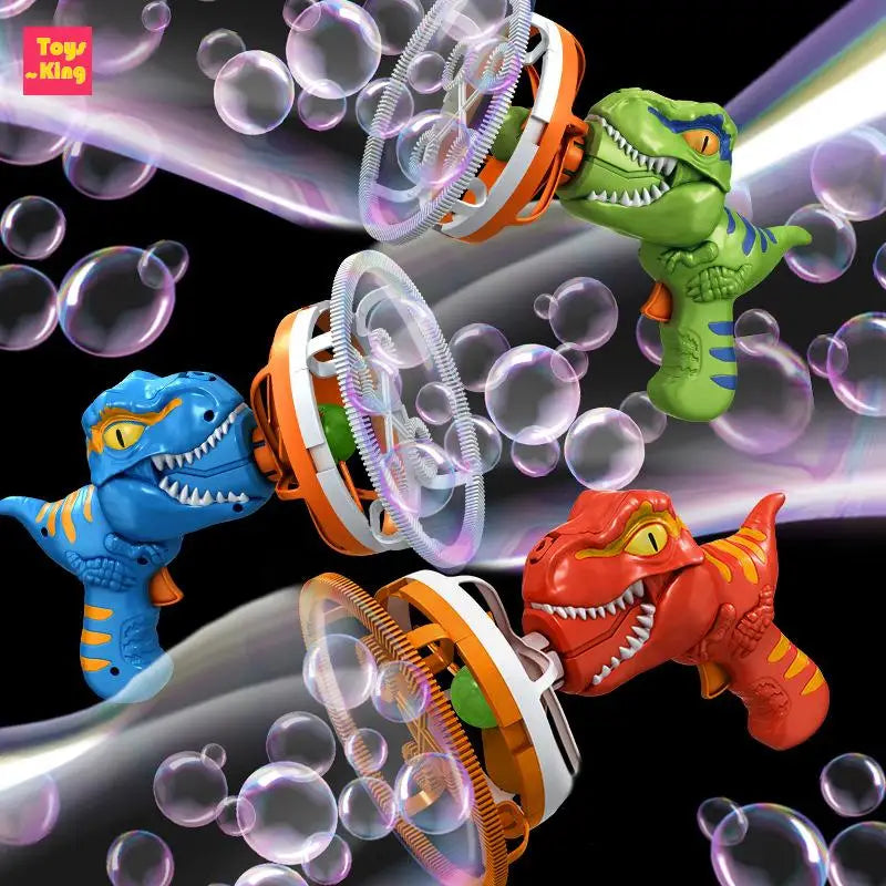 Dinosaur Electric Bubble Gun Automatic Bubble Machine for Kids