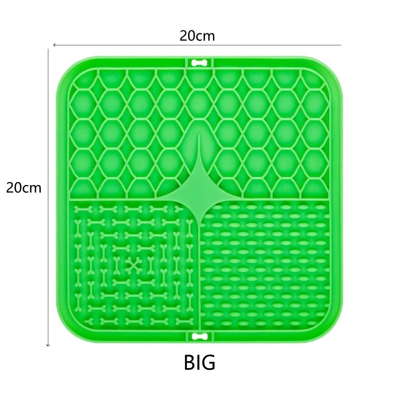 Pet Dog Cat Licking Pad Licking Pad Anti Choking Slow Food Utensils Slow Food Bowl Licking Plate Pet Cat Yogurt Meal Mat
