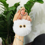Blush Cat Ball Plush Keychain Cute Cat Bag Charm