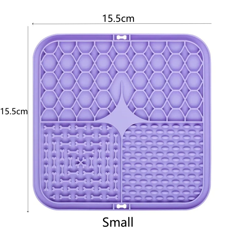 Pet Dog Cat Licking Pad Licking Pad Anti Choking Slow Food Utensils Slow Food Bowl Licking Plate Pet Cat Yogurt Meal Mat