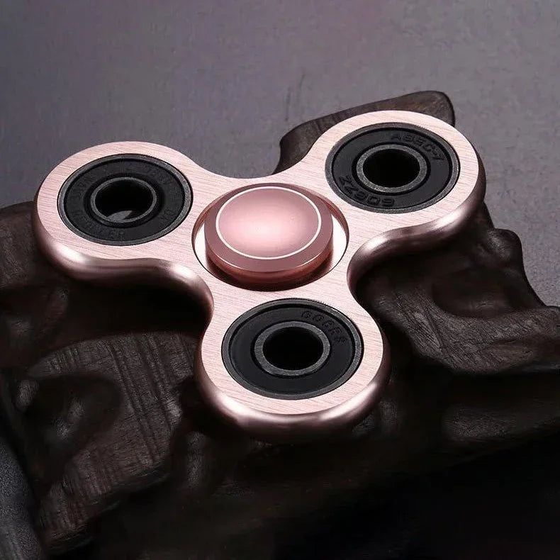 Aluminum Alloy Fidget Spinner Stress Relief Toy – Silent Desk Gadget