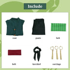 Cosplay OP Costume Wig Kerchief Eearrings Anime Clothes Kimono Adult Children Christmas Halloween Party Role Playing Outfit