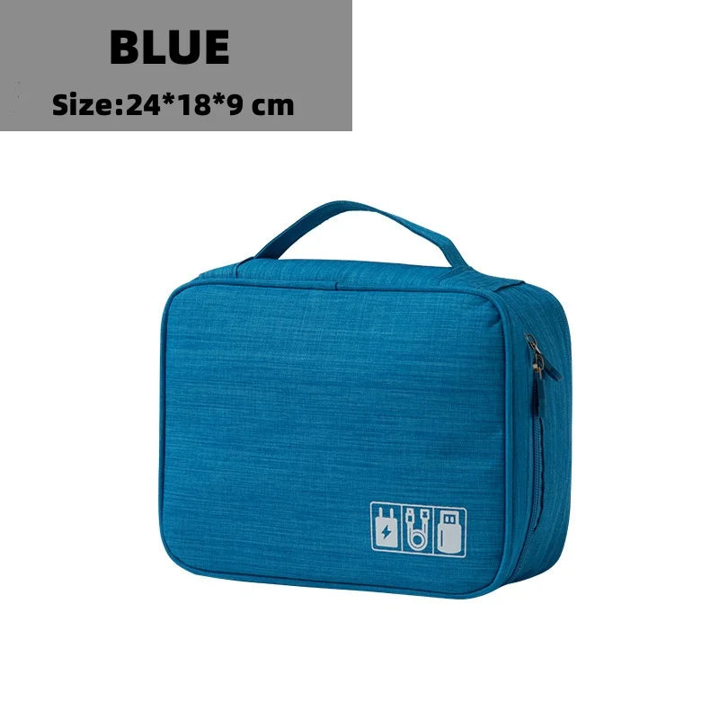 Waterproof Electronic Cable Organizer Travel Storage Bag for Chargers & Accessories