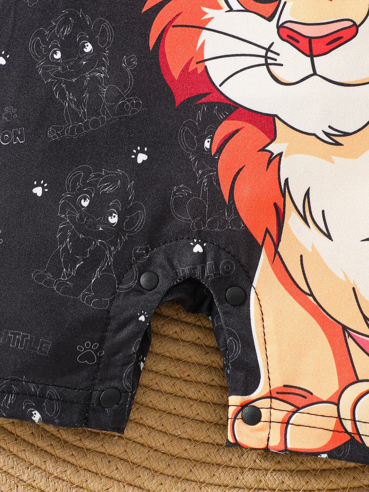 IURNXB Infant Cartoon LION BABY Romper Short Sleeve for Boys Overall One Piece Cute Newborn Outfit Summer 1-18M
