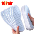 1Pair Bamboo Charcoal Antibacterial Shoes Insoles Plant Deodorant Running Sports Insole for Feet Thick Shock Absorbing Shoe Sole