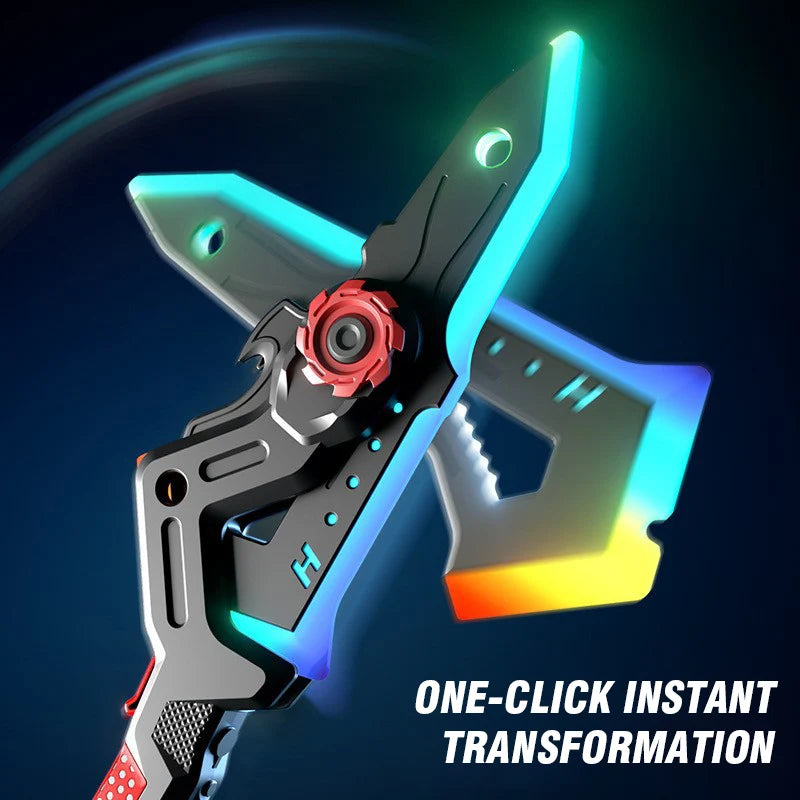 Lightsaber Toy AXE Light Stick 2 in 1 Sword Toys Lightstick Cosplay Role-Play Games Kids Gifts Cool Toy for adult Children boys