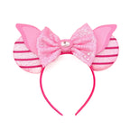 Mouse Ears Sequin Bow Cosplay Headband for Women & Adults